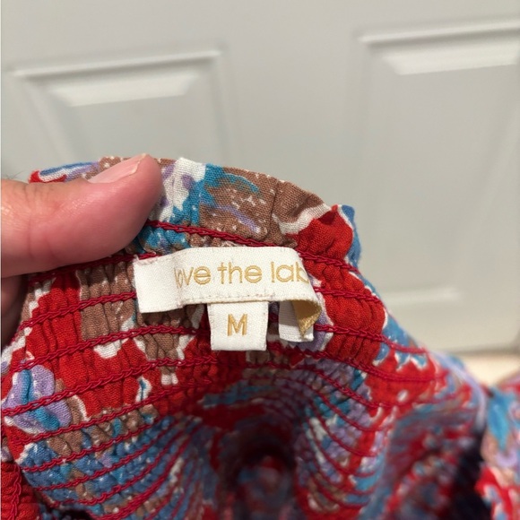 Anthropologie Love The Label Bouquet Smocked Maxi Dress M - Picture 6 of 6